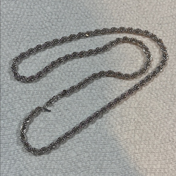 Silver Rope Chain Necklace - Picture 4 of 4